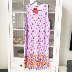 Querida Purple Floral Sleep Gown BT-159